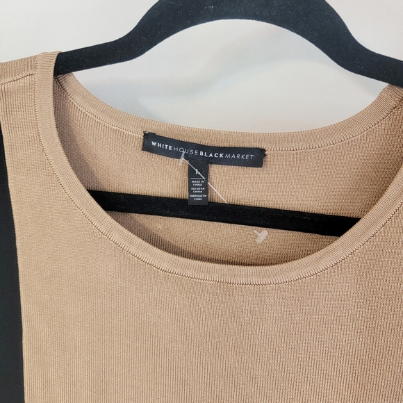 Colorblock Side Zip Top * White House Black Market * NWOT * Sz L * - Picture 3 of 5